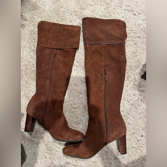AEROSOLES Rich Brown Over the Knee Boots - Picture 3 of 8